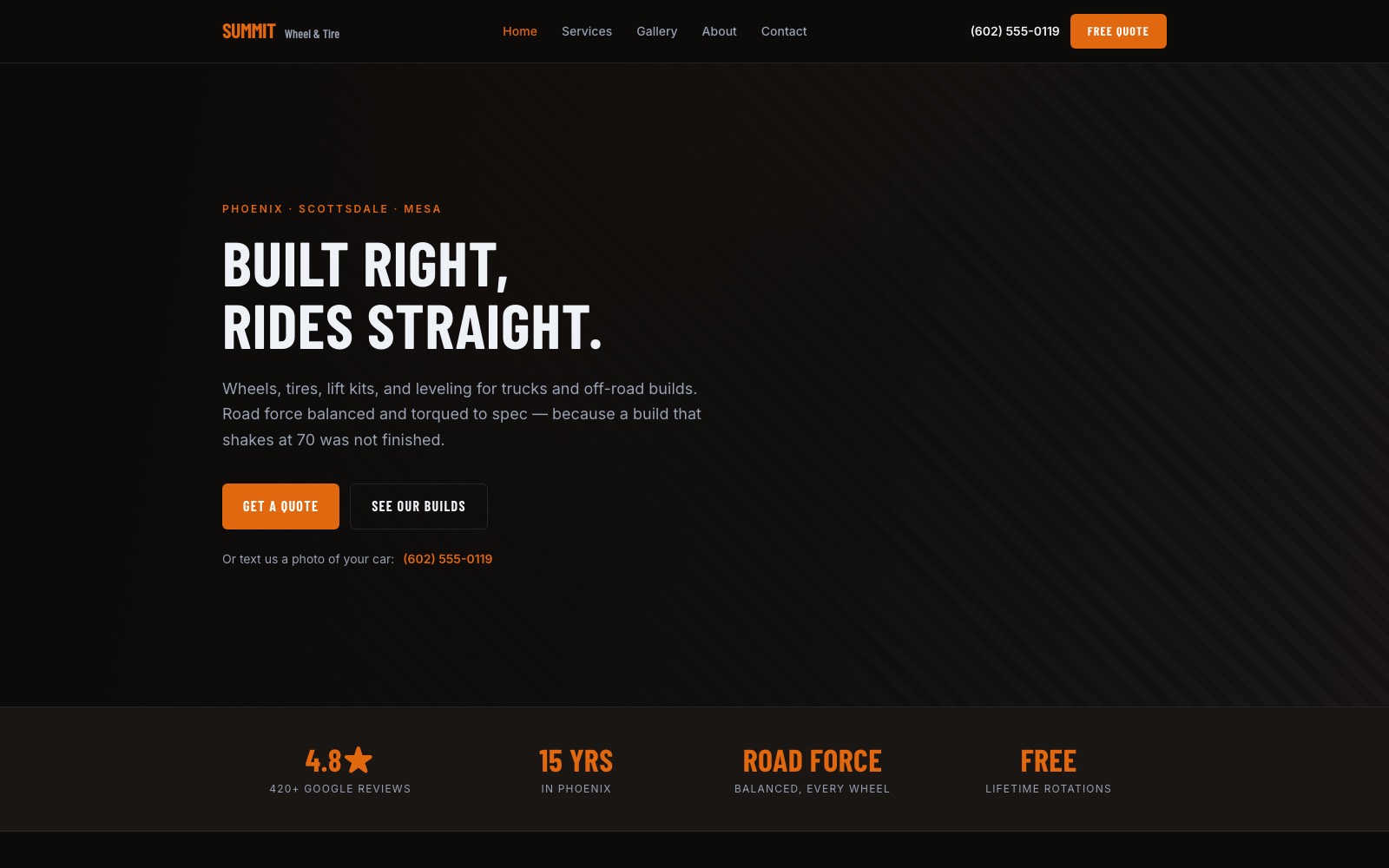 Summit Wheel & Tire website